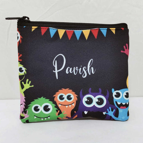 Personalized Multicolor Kids Duffle Bag & Pouch Gift Combo